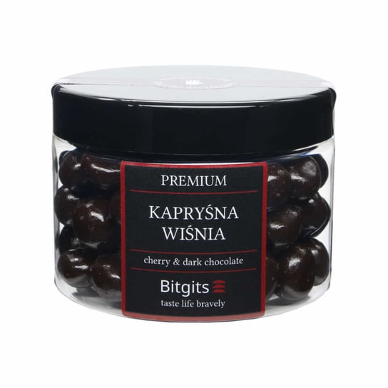 Bitgits, wiśnie w belgijskiej czekoladzie Kapryśna Wiśnia, 250g Bitgits