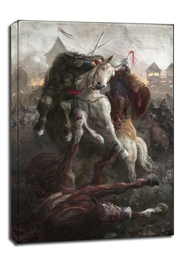 Bitwa o gród - obraz na płótnie 20x30 cm Galeria Plakatu
