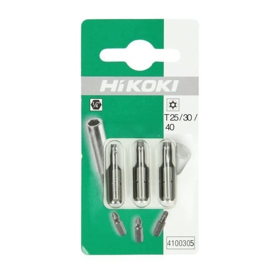 Bity PH - PZ - Torx proline 1/4' TX25/30/40 - 25mm - HIKOKI - 4100305 Hikoki