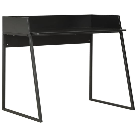 Biurko dla dzieci nowoczesne czarne 90 cm vidaXL z nadstawką nad biurko vidaXL
