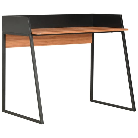 Biurko dla dzieci nowoczesne czarne 90 cm vidaXL z nadstawką nad biurko vidaXL