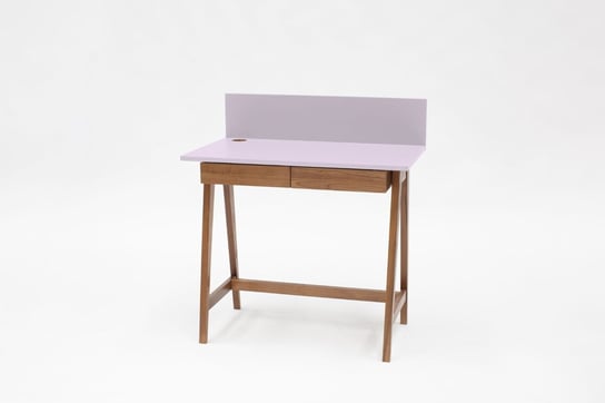 Biurko dla dzieci nowoczesne różowe 85 cm Ragaba LUKA z przepustem kablowym Ragaba