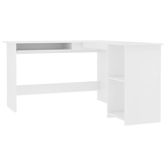 Biurko do gabinetu narożne białe 120 cm vidaXL vidaXL