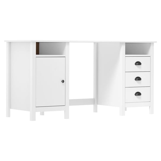 Biurko do gabinetu tradycyjne białe 150 cm vidaXL Hill Range vidaXL