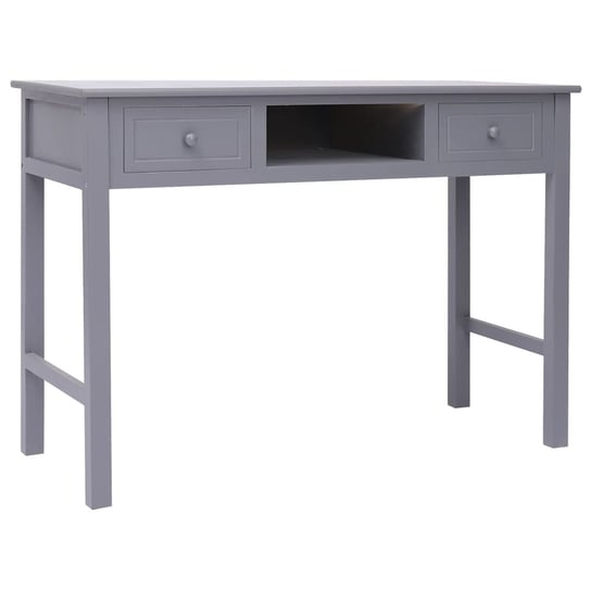 Biurko do gabinetu tradycyjne szare 108 cm vidaXL vidaXL