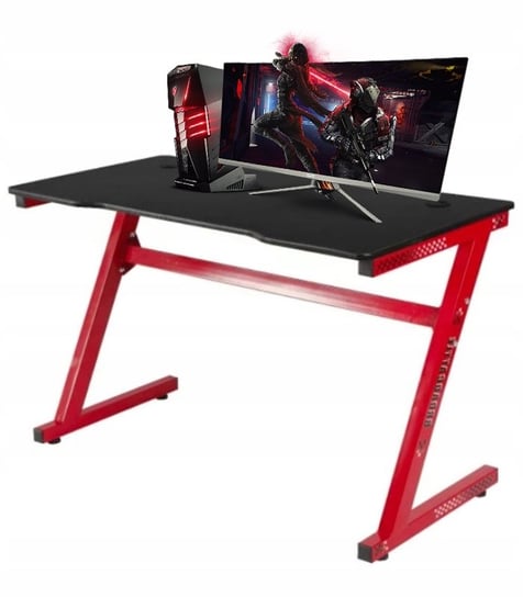 BIURKO GAMINGOWE 80 CM KOMPUTEROWE STÓŁ DLA GRACZA SOLIDNY LED UCHWYT KUBEK bez marki