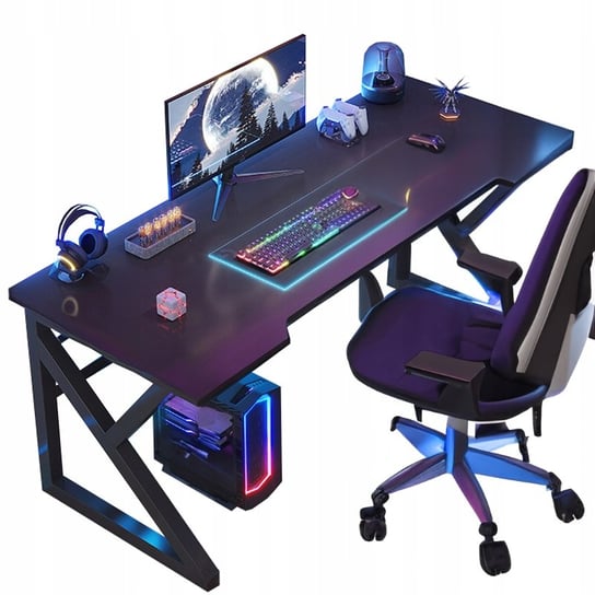 Biurko Gaminowe Stół Gamingowy Dla Gracza Biurko Komputerowe Czarne Duże Inna marka