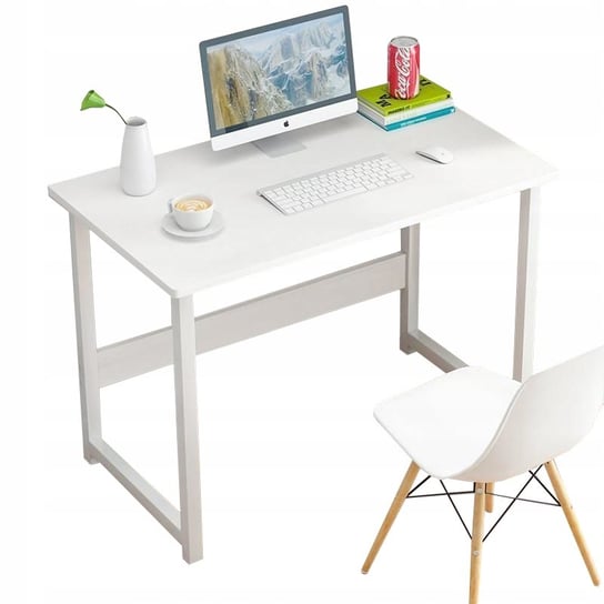 Biurko Komputerowe Białe Stolik Loft Pod Laptop Komputer Styl Skandynawski FODYM