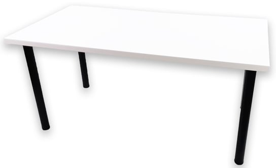 Biurko młodzieżowe gamingowe białe 136 cm DAMING LOW model 1 z listwą zasilającą, porty USB DAMING