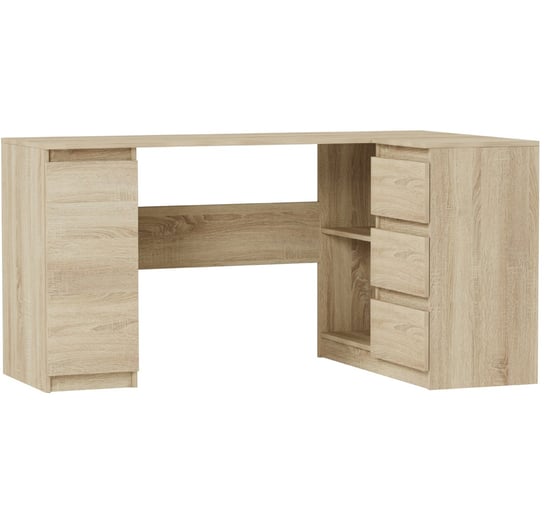 Biurko młodzieżowe narożne Dąb Sonoma 150 cm Mobene Modern N-12 Mobene