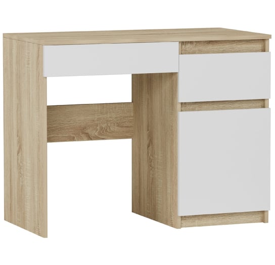 Biurko młodzieżowe tradycyjne Dąb Sonoma 96 cm Mobene Modern N31 Mobene