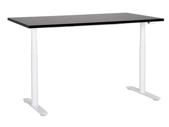 Biurko regulowane Elektryczny 160 x 72 cm Czarny DESTINAS Beliani