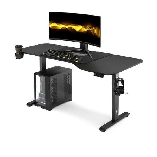 Biurko z regulacją wysokości biurowe do pracy gamingowe DIABLO X-TENSIO 160 cm Diablo Chairs