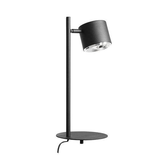 Biurkowa lampa nowoczesna Bot stojąca do salonu regulowana czarna Aldex
