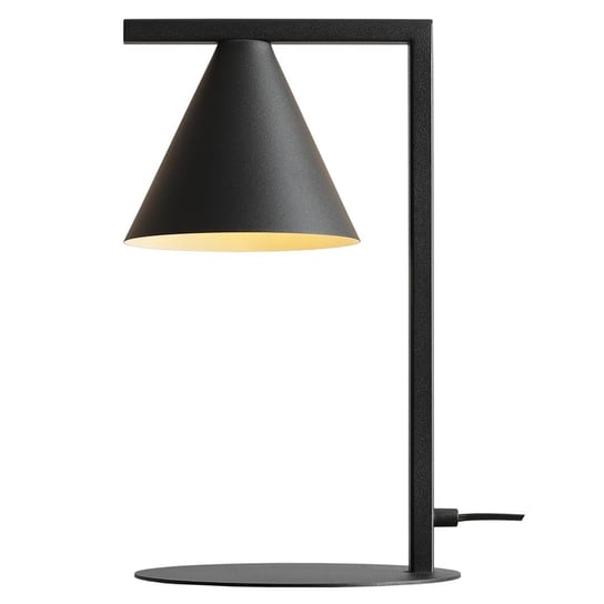 Biurkowa lampa z kloszem stożkowym Form 1108B1 Aldex metalowa czarna Aldex