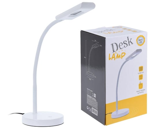 Biurkowa lampka LED, regulowana - biała ASJ Commerce