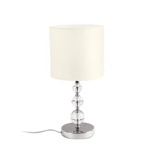 Biurkowa LAMPKA stołowa ELEGANCE T0031 Maxlight abażurowa LAMPA klasyczna kule balls biała MaxLight