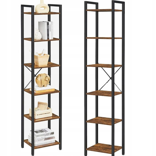 BIUROWY REGAŁ NA KSIĄŻKI BIBLIOTECZKA WYSOKI LOFT INDUSTRIAL SŁUPEK ...