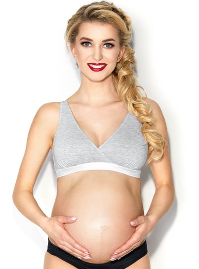 Biustonosz ciążowy do karmienia - Lilly Grey - Grey - L MITEX