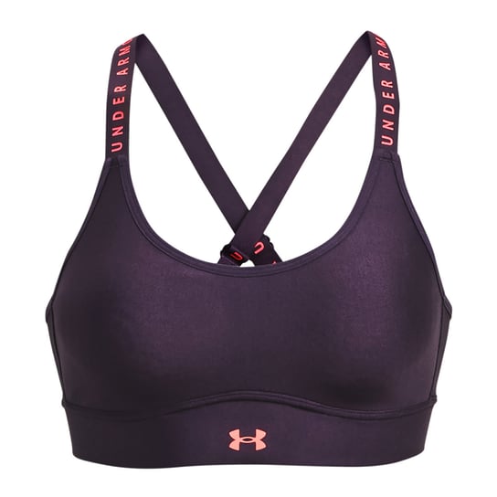 Biustonosz fitness Under Armour Infinity Covered Mid fioletowy 1363353-541 M Under Armour