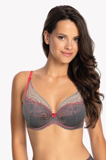 Biustonosz GAIA Push Up Irene 1183 szary  65G GAIA