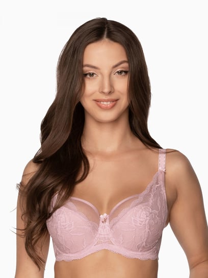 Biustonosz GAIA Semi-Soft Veronika2 931 półusztywniany różowy  65K GAIA