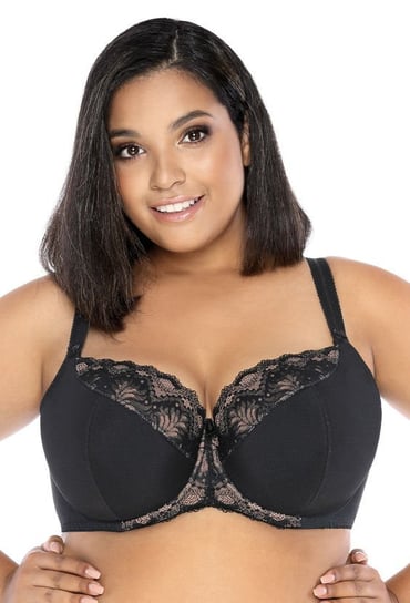 Biustonosz półusztywniany czarny Gaila M-0129/21-85E MAT Lingerie