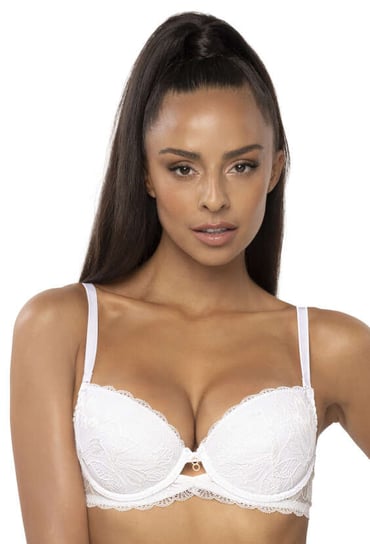 Biustonosz push-up biały Lindsay M-0203/11-70D MAT Lingerie