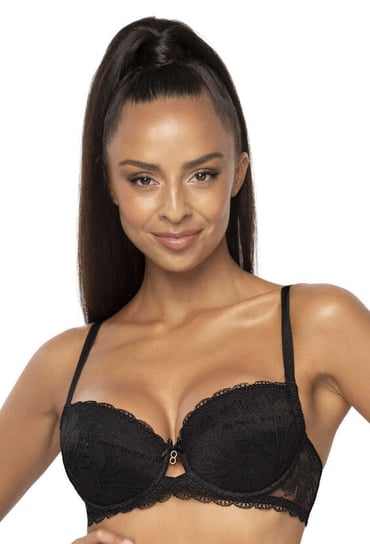 Biustonosz push-up czarny Lindsay M-0203/11-70F MAT Lingerie