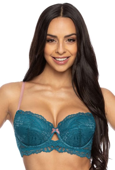 Biustonosz push-up turkus Sybilla M-3525/11-65G MAT Lingerie