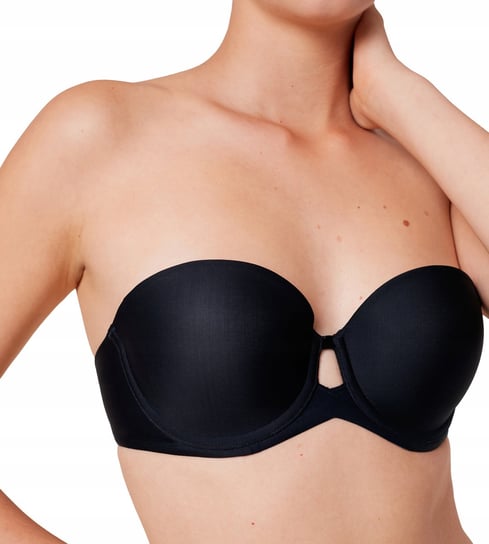 Biustonosz TRIUMPH Pure Micro WDP bardotka Odpinane ramiączka Gładki 75A Triumph