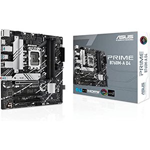Biznesowa płyta główna ASUS PRIME B760M-A-CSM z gniazdem Intel LGA 1700 (Intel B760, mATX, pamięć DDR5, 2x PCIe 4.0 M.2, Aura Sync) Asus