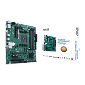 Biznesowa płyta główna ASUS PRO B550M-C/CSM z gniazdem AM4 (AMD B550, Ryzen AM4, Micro-ATX, 2x M.2, PCIe 4.0, 1Gbit/s Ethernet, USB 3.2 Gen 2 Type C) Asus