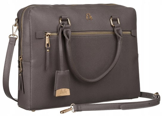 Biznesowa torba damska z przegródką na laptopa i uchwytem na walizkę — LuluCastagnette LuluCastagnette
