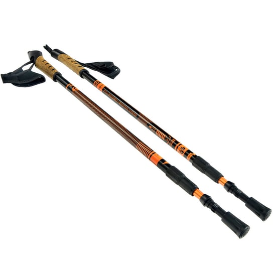 BJORN, Kije Nordic Walking regulowane, Scout, pomarańczowy, 110-135, cm BJORN