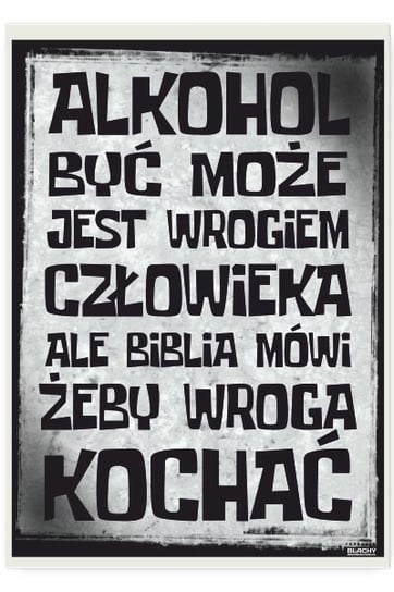 Blacha dekoracyjna BD POSTER alkohol, 22x31 cm BD Poster