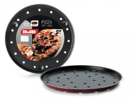 Blacha do pizzy IBILI, czarno-czerwona, 28 cm Ibili