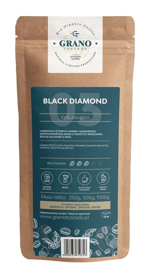 BLACK DIAMOND średnio mielona 250g grano