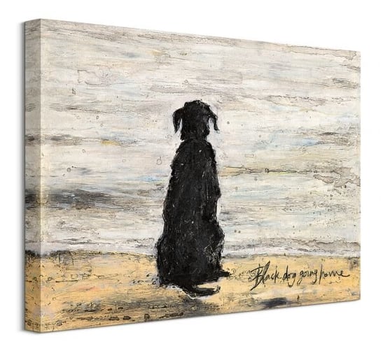 Black Dog Going Home - obraz na płótnie Inna marka