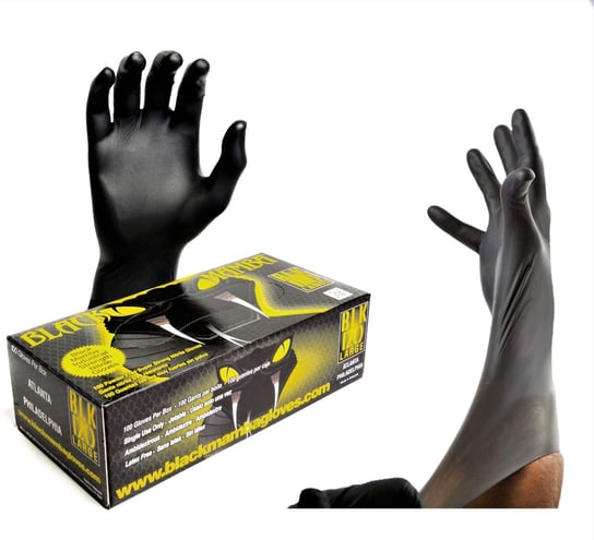 BLACK MAMBA GRUBE Rękawiczki Nitrylowe M 100szt Inna marka