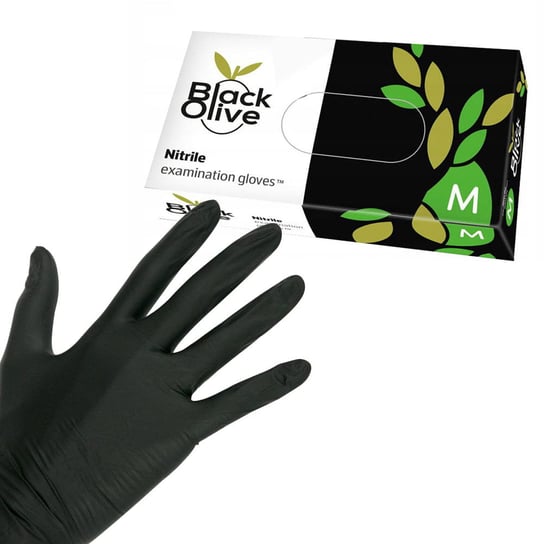 BLACK OLIVE Rękawiczki nitrylowe 100szt  M Doman