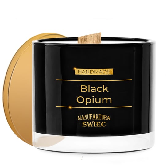 Black Opium. Duża Czarna Świeca Zapachowa Manufaktura Świec