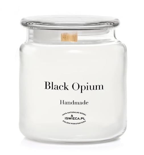 Black Opium. Mega Świeca Sojowa 600 ml. Manufaktura Świec