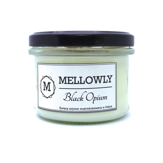 Black Opium - naturalna świeca sojowa - Mellowly Mellowly