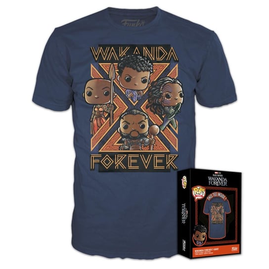 black panther wakanda forever - group - t-shirt pop (s) Funko