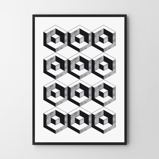 Black Pattern  A4 (21x29.7cm) Hog Studio