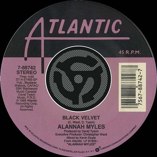 Black Velvet / If You Want To [Digital 45] Alannah Myles