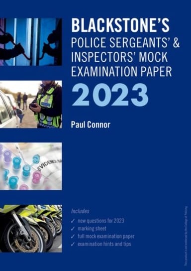 Blackstone's Police Sergeants' And Inspectors' Mock Exam 2023 ...