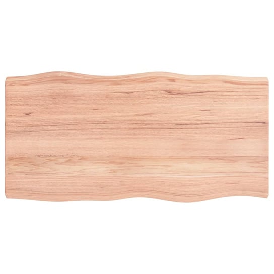 Blat drewniany dębowy 100x50x4 cm, jasnobrązowy Zakito Europe