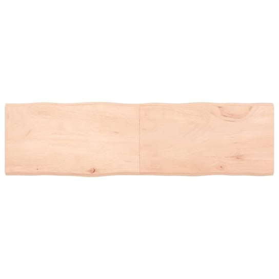 Blat drewniany dębowy 180x50 cm, brązowo-naturalny Zakito Europe